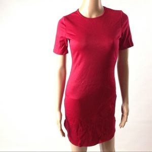 New Women Bodycon Mini Dress Size M Red
